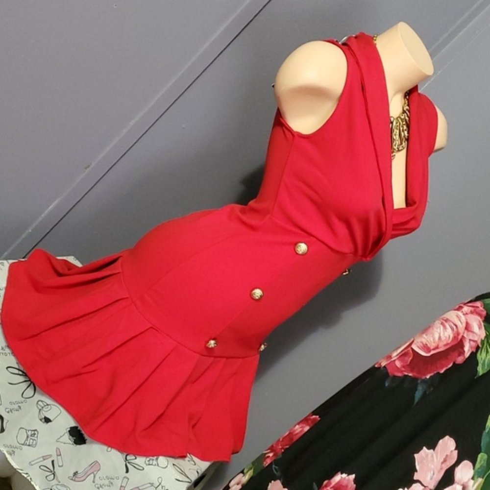 LAST ONES MPORTED STRETCHY TUXEDO DRESS SUPER CUTE & SEXY - Picture 6 of 9